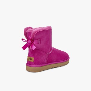 Ugg Mini Bailey Bow II Women Classic Boots Pink (7231XQGFL)